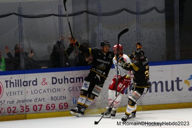 Photo hockey match Rouen - Grenoble  le 31/10/2023