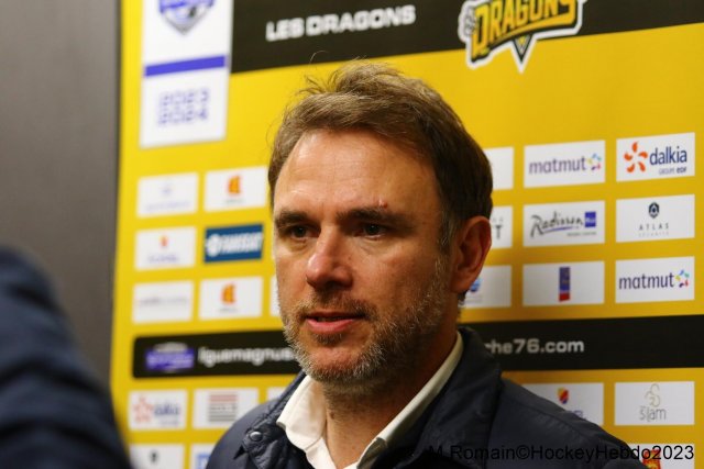 Photo hockey match Rouen - Grenoble  le 31/10/2023