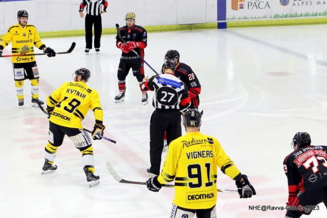 Photo hockey match Nice - Rouen le 03/11/2023