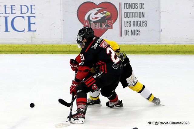 Photo hockey match Nice - Rouen le 03/11/2023