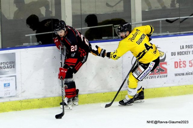 Photo hockey match Nice - Rouen le 03/11/2023