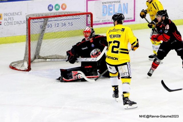 Photo hockey match Nice - Rouen le 03/11/2023