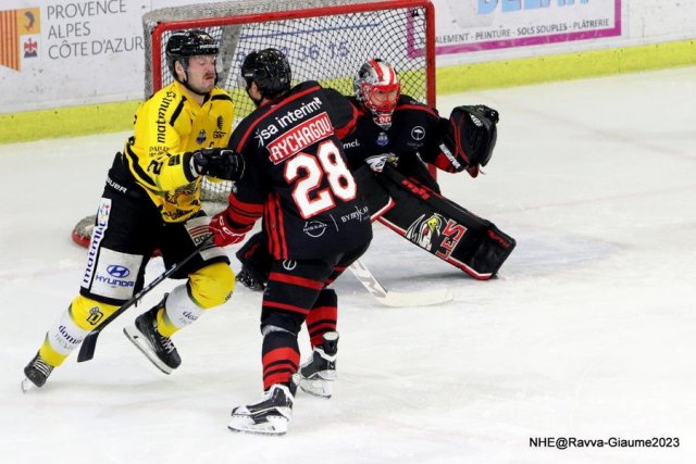 Photo hockey match Nice - Rouen le 03/11/2023