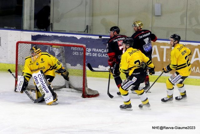 Photo hockey match Nice - Rouen le 03/11/2023