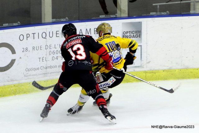 Photo hockey match Nice - Rouen le 03/11/2023