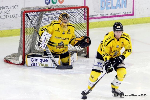 Photo hockey match Nice - Rouen le 03/11/2023