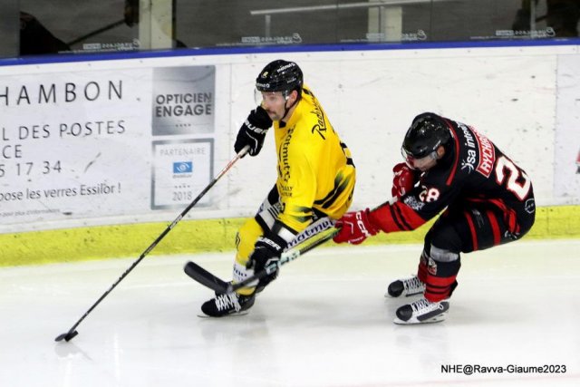 Photo hockey match Nice - Rouen le 03/11/2023