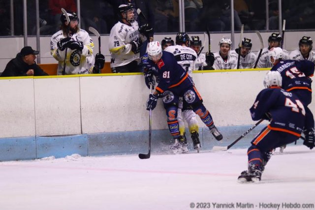 Photo hockey match Clermont-Ferrand - Roanne le 04/11/2023