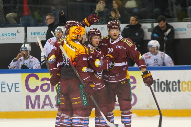 Photo hockey match Genève - Lugano le 17/11/2023
