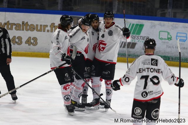 Photo hockey match Rouen - Amiens  le 17/11/2023