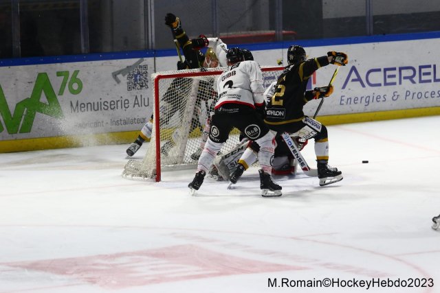 Photo hockey match Rouen - Amiens  le 17/11/2023