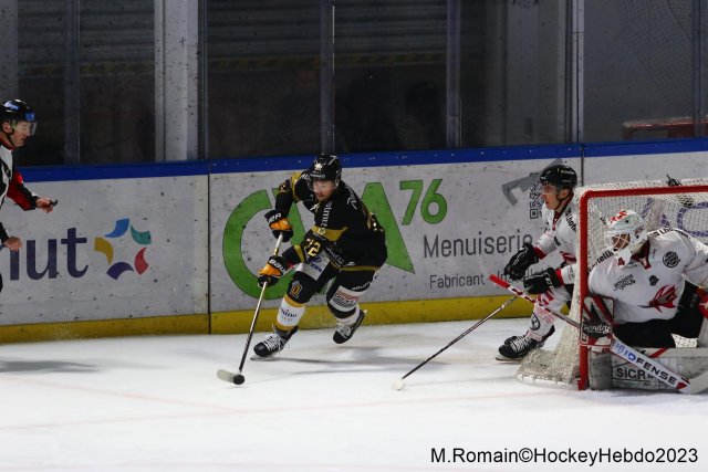 Photo hockey match Rouen - Amiens  le 17/11/2023