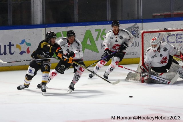 Photo hockey match Rouen - Amiens  le 17/11/2023