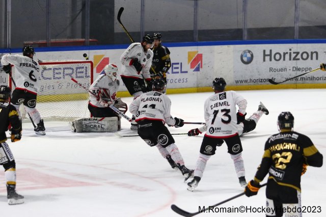 Photo hockey match Rouen - Amiens  le 17/11/2023