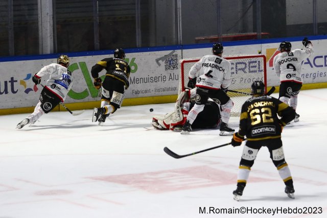 Photo hockey match Rouen - Amiens  le 17/11/2023