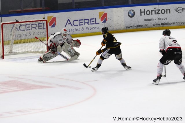 Photo hockey match Rouen - Amiens  le 17/11/2023