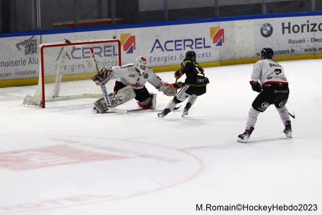 Photo hockey match Rouen - Amiens  le 17/11/2023