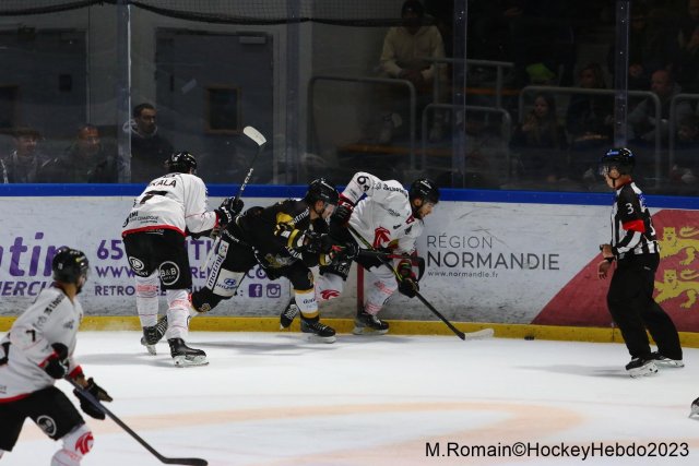 Photo hockey match Rouen - Amiens  le 17/11/2023