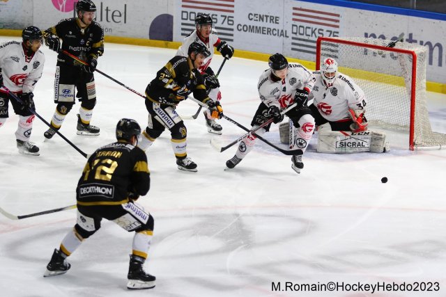 Photo hockey match Rouen - Amiens  le 17/11/2023