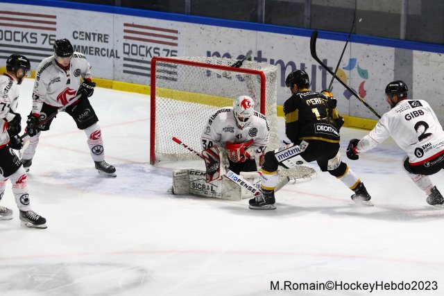 Photo hockey match Rouen - Amiens  le 17/11/2023