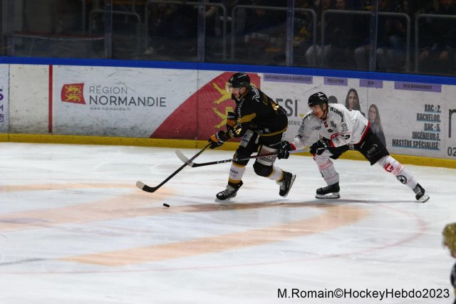 Photo hockey match Rouen - Amiens  le 17/11/2023