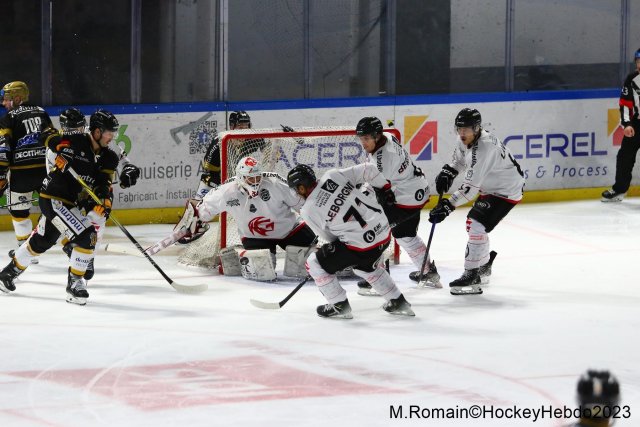 Photo hockey match Rouen - Amiens  le 17/11/2023