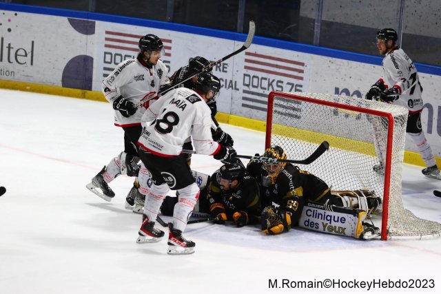 Photo hockey match Rouen - Amiens  le 17/11/2023