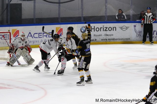 Photo hockey match Rouen - Amiens  le 17/11/2023