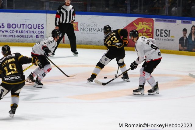Photo hockey match Rouen - Amiens  le 17/11/2023