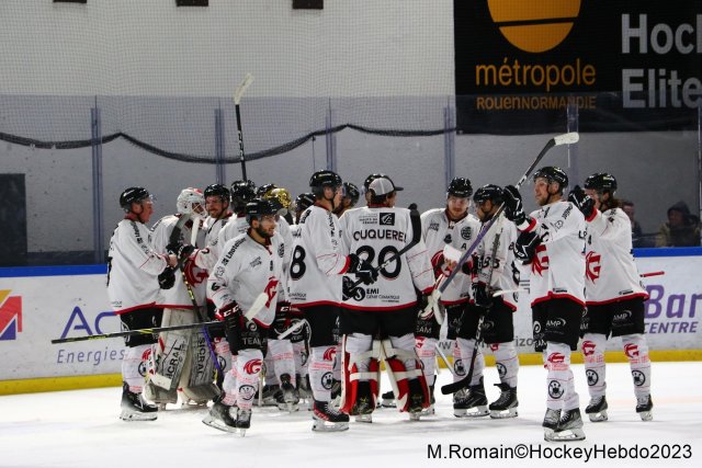 Photo hockey match Rouen - Amiens  le 17/11/2023