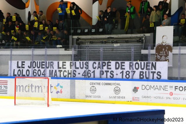 Photo hockey match Rouen - Amiens  le 17/11/2023