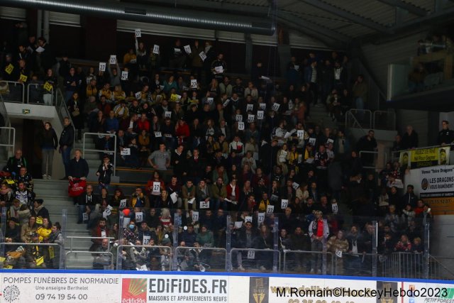 Photo hockey match Rouen - Amiens  le 17/11/2023