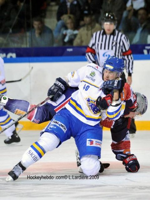 Photo hockey match Grenoble  - Villard-de-Lans le 03/10/2009