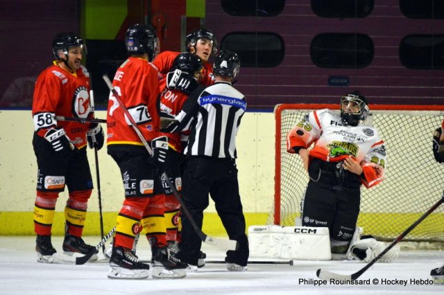 Photo hockey match Besançon - Nimes le 18/11/2023