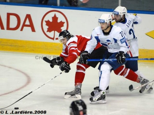 Photo hockey album Mondiaux : 2ème journée - Suisse / France - L. Lardière