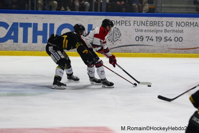 Photo hockey match Rouen - Briançon  le 23/11/2023