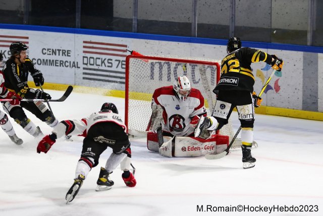 Photo hockey match Rouen - Briançon  le 23/11/2023