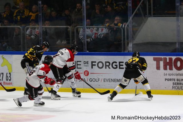 Photo hockey match Rouen - Briançon  le 23/11/2023