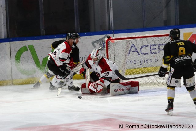 Photo hockey match Rouen - Briançon  le 23/11/2023
