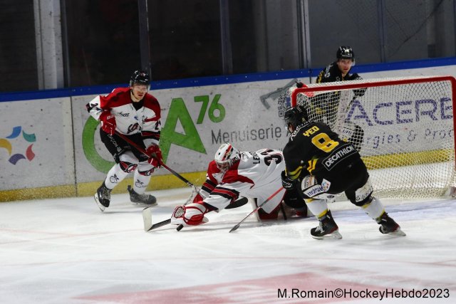 Photo hockey match Rouen - Briançon  le 23/11/2023