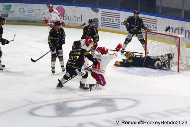Photo hockey match Rouen - Grenoble  le 28/11/2023