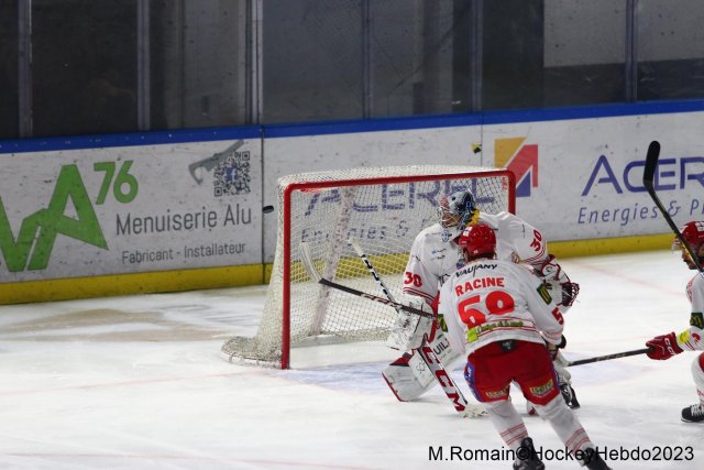 Photo hockey match Rouen - Grenoble  le 28/11/2023