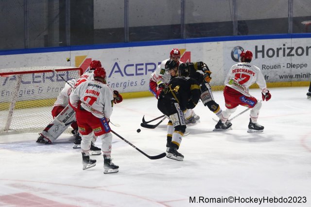 Photo hockey match Rouen - Grenoble  le 28/11/2023