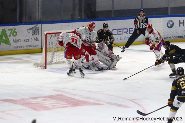 Photo hockey match Rouen - Grenoble  le 28/11/2023