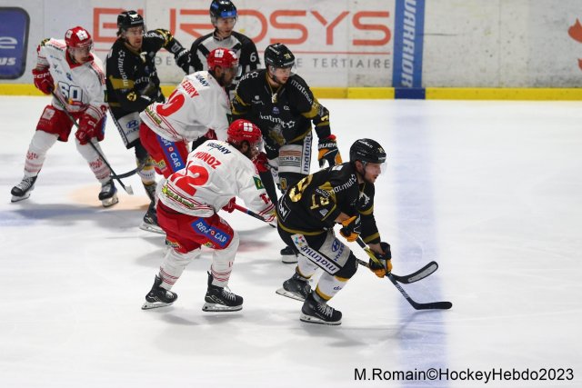 Photo hockey match Rouen - Grenoble  le 28/11/2023