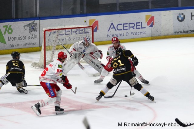Photo hockey match Rouen - Grenoble  le 28/11/2023