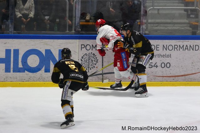 Photo hockey match Rouen - Grenoble  le 28/11/2023