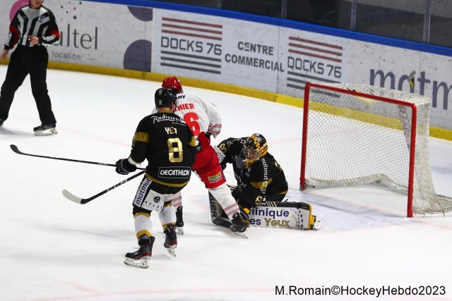 Photo hockey match Rouen - Grenoble  le 28/11/2023