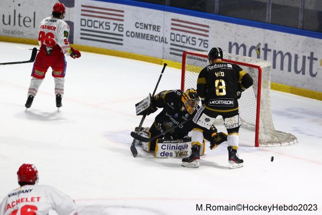 Photo hockey match Rouen - Grenoble  le 28/11/2023