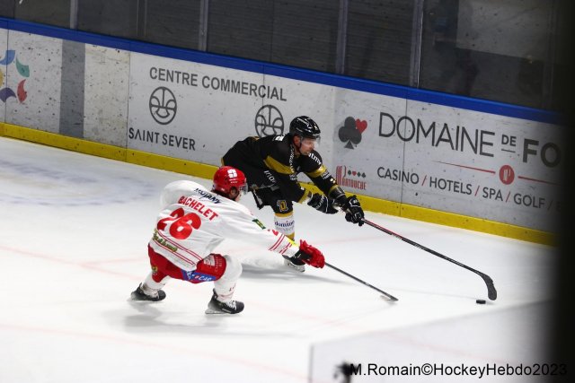 Photo hockey match Rouen - Grenoble  le 28/11/2023